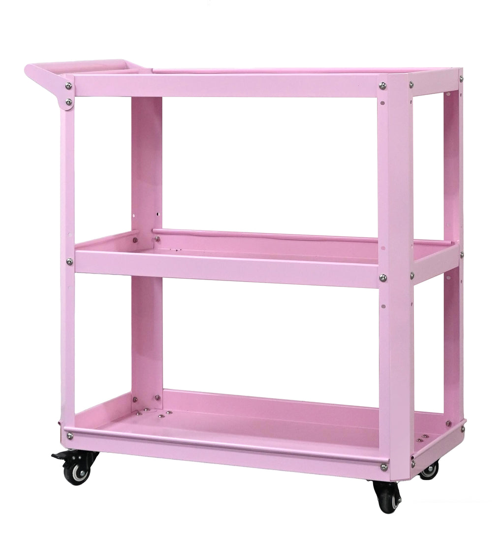 Custom Green 3-Tier Rolling Cart for Plants | Indoor Outdoor Garden Storage Trolley