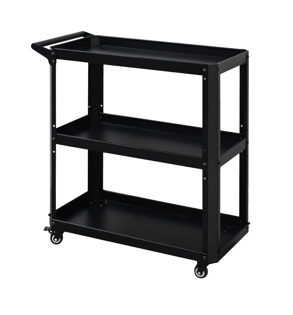 Personalized Metal Plant Cart with Wheels | 3 Shelf Utility Cart for Home Organization
