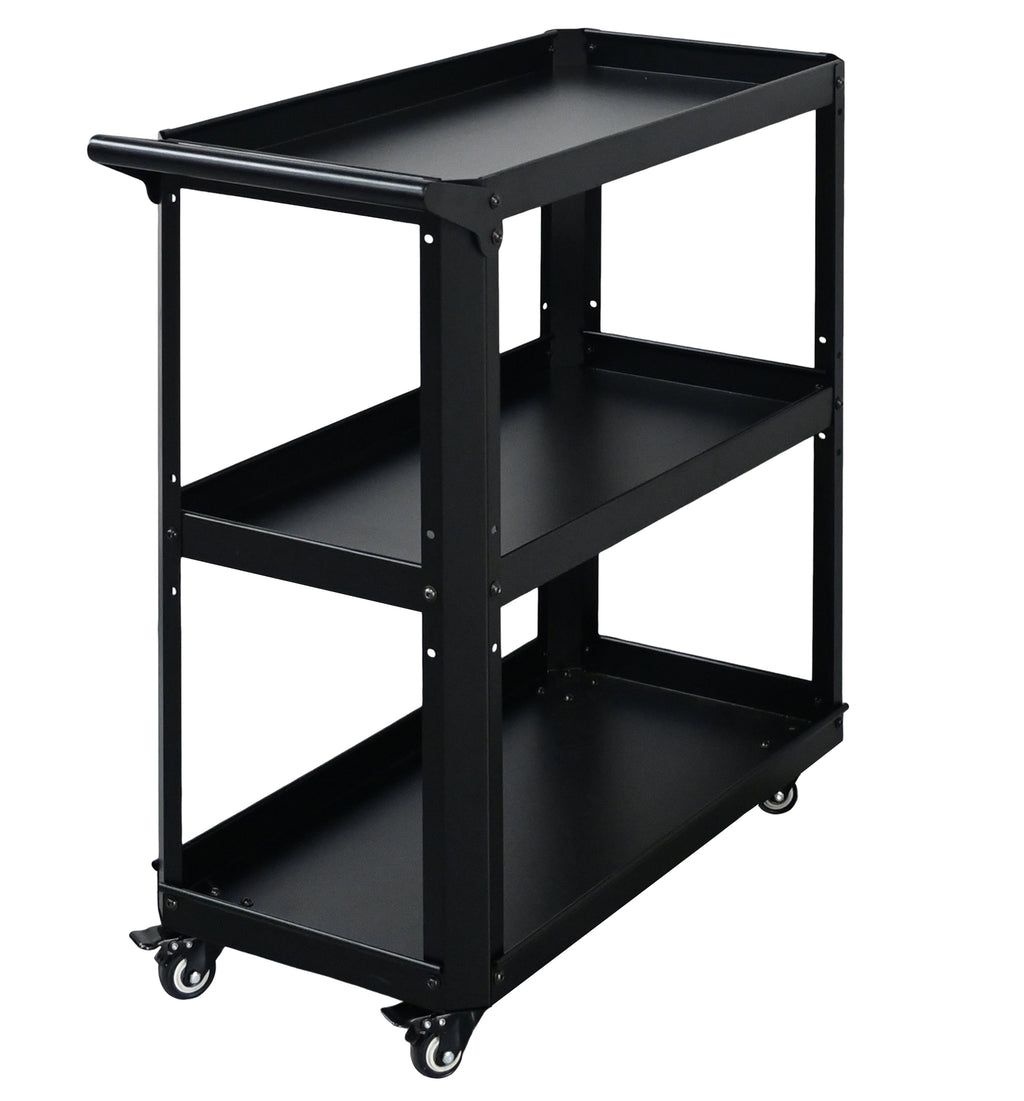 Custom Green 3-Tier Rolling Cart for Plants | Indoor Outdoor Garden Storage Trolley
