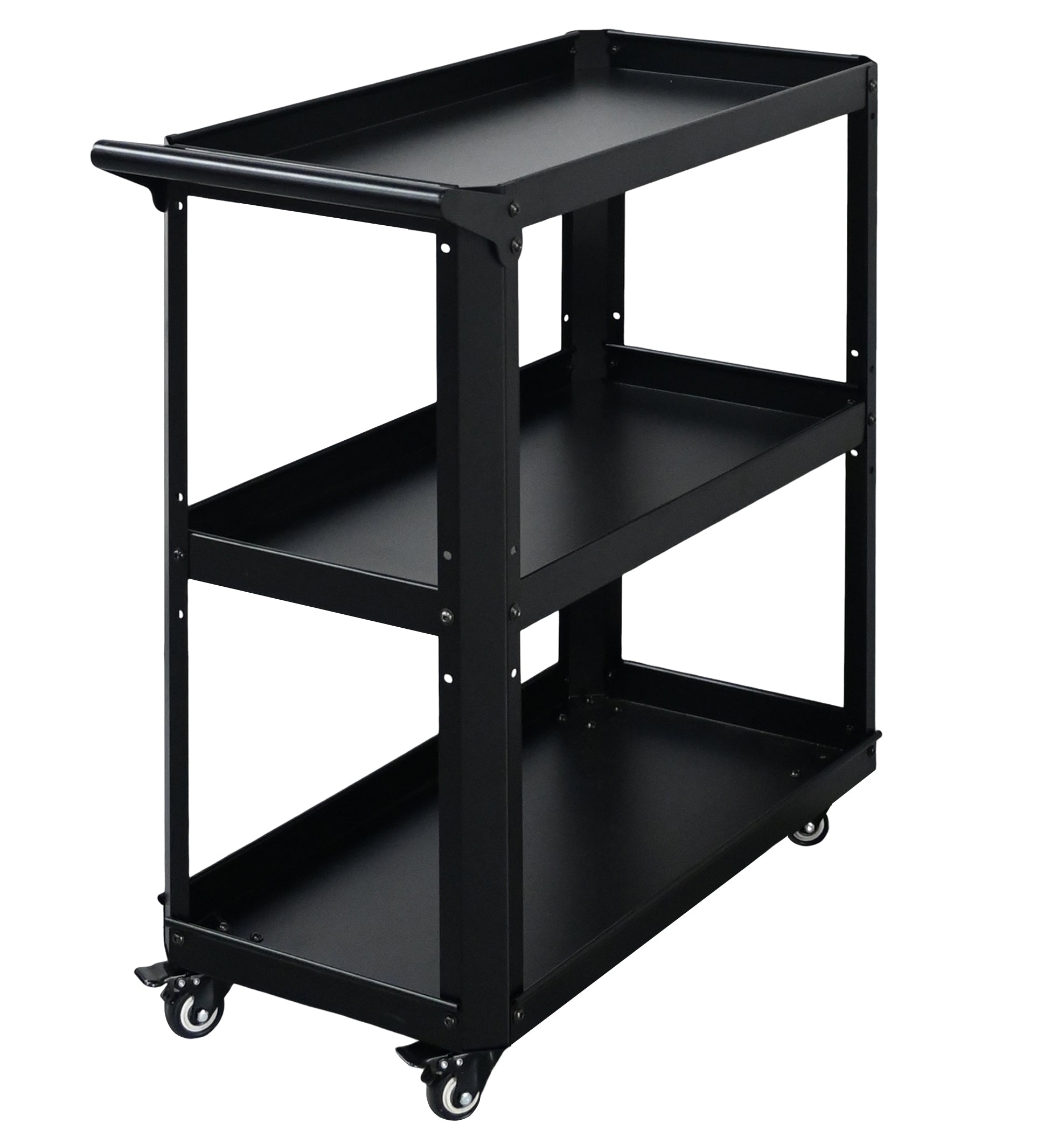 Custom Green 3-Tier Rolling Cart for Plants | Indoor Outdoor Garden Storage Trolley
