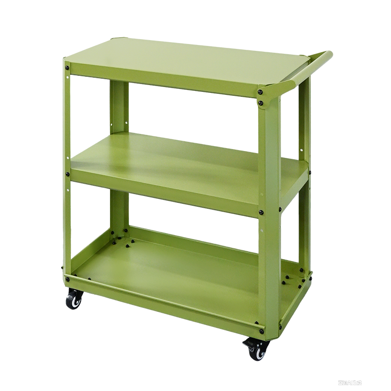 Customizable Green Utility Cart | Heavy Duty Steel Trolley for All Use