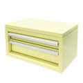 Mini Metal Tool Box with 2 Drawers, Cute Toy Storage Chest for Kids, Desk Organizer