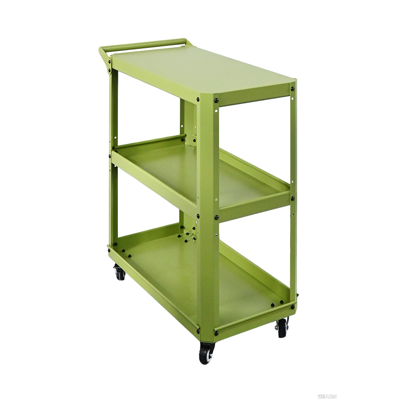 Customizable Green Utility Cart | Heavy Duty Steel Trolley for All Use