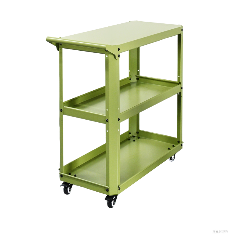 Customizable Green Utility Cart | Heavy Duty Steel Trolley for All Use