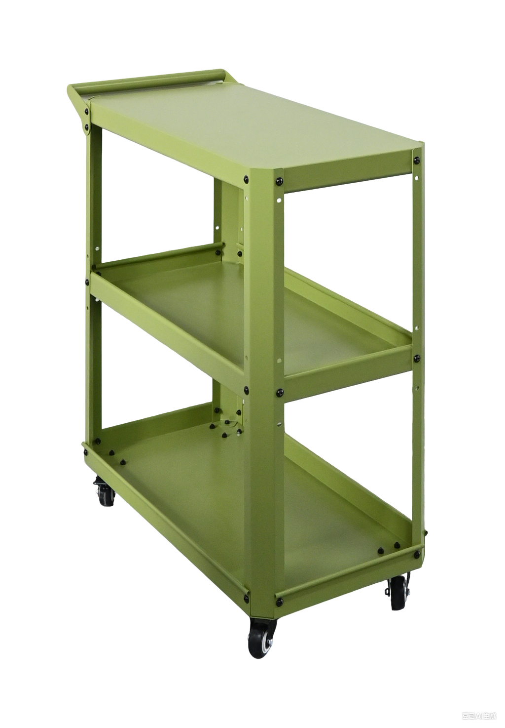 Customizable Green Utility Cart | Heavy Duty Steel Trolley for All Use