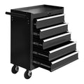Premium 5 Drawer Rolling Tool Chest, Heavy Duty Lockable Tool Storage Cabinet
