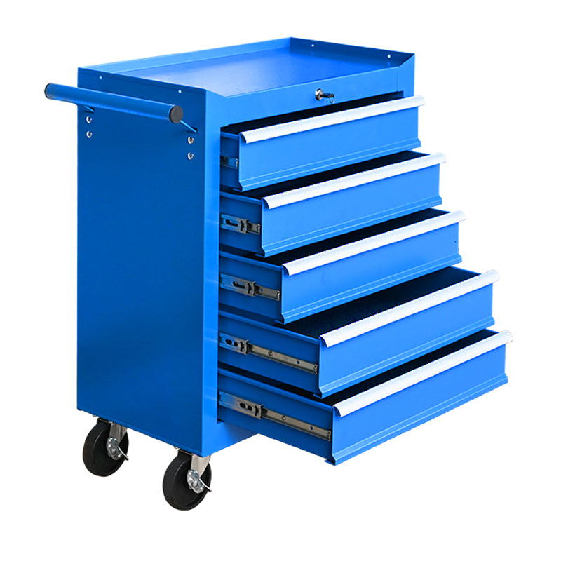 Heavy Duty Rolling Tool Chest with 5 Drawers, Lockable Tool Storage Cabinet on Wheels