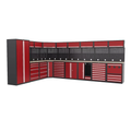 Elite Series Modular Garage Storage System | Heavy-Duty Steel Workbench & Cabinet Set