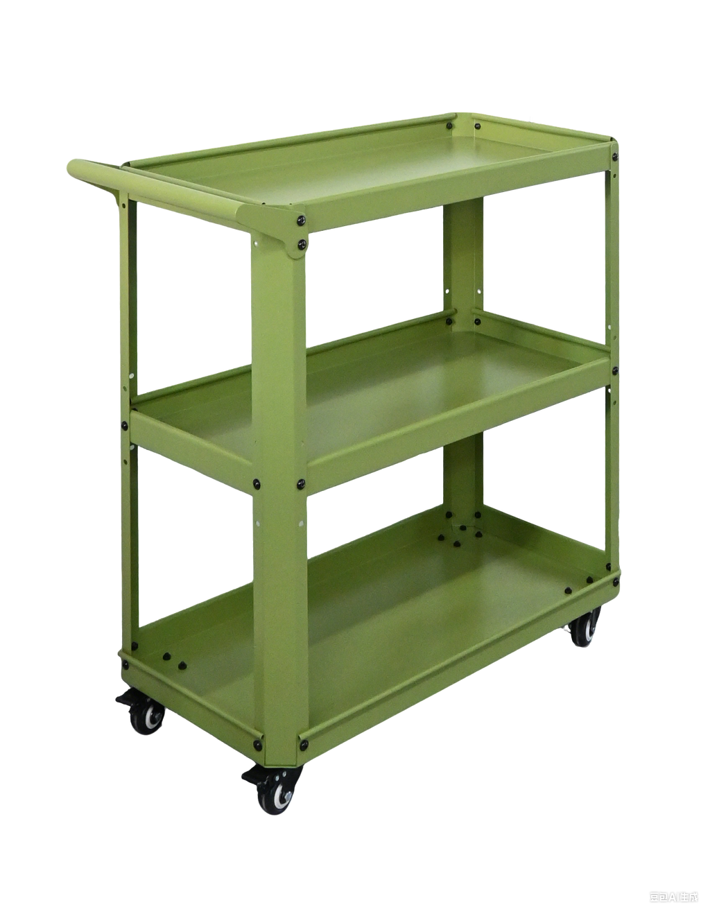 Customizable Green Utility Cart | Heavy Duty Steel Trolley for All Use