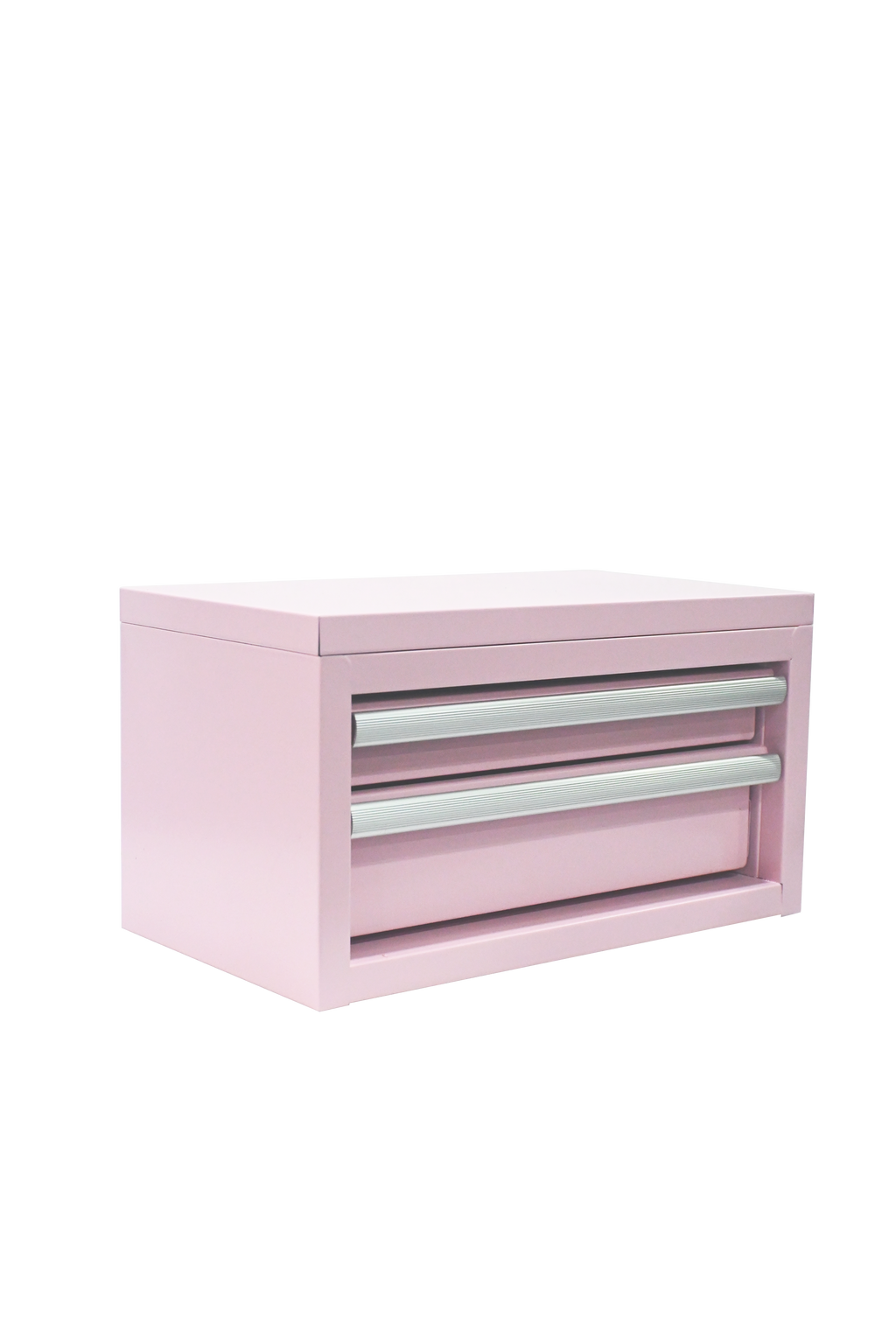 Mini Red Steel Tool Chest with Flip Top, 2 Drawer Small Tool Storage Cabinet for Garage