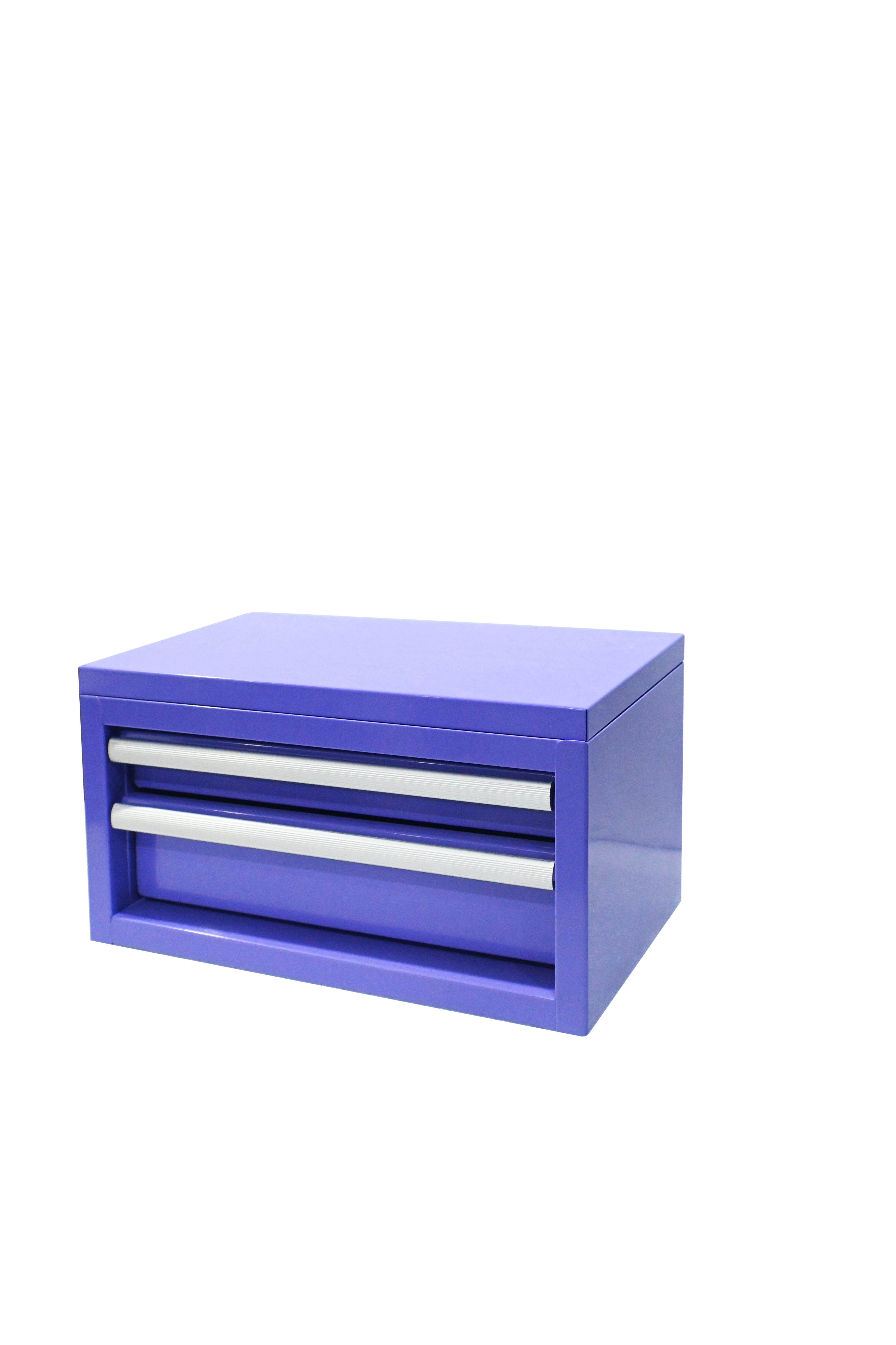 Mini Red Steel Tool Chest with Flip Top, 2 Drawer Small Tool Storage Cabinet for Garage
