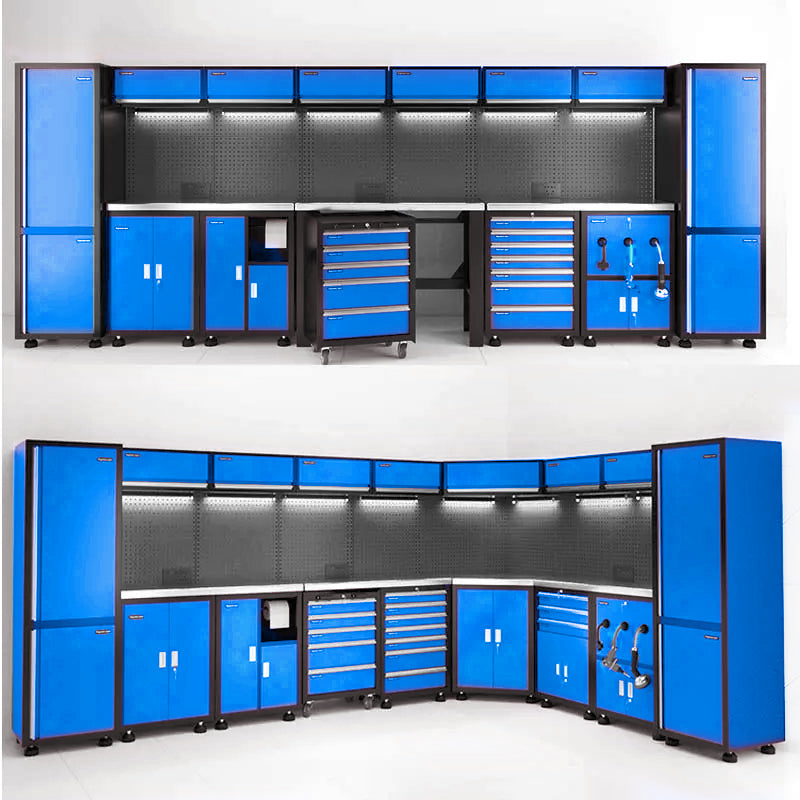 Professional 7-Drawer Modular Workshop Cabinet | Heavy-Duty Steel Storage Workbench